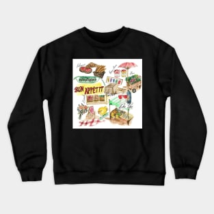 French market Collage Crewneck Sweatshirt